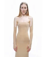 Nocturne Women's Maxi Dress with Glove Accessory