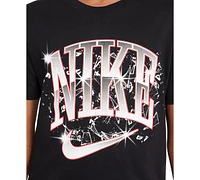 Nike Big Kids Sportswear Shattered Logo Graphic Cotton T-Shirt