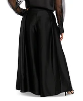 Muse Plus Satin Wide-Leg Pants