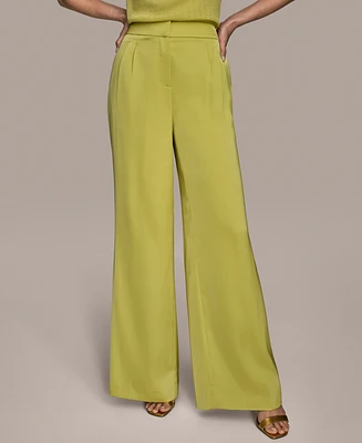 Donna Karan New York Women's Satin Wide-Leg Pants, Regular & Petite