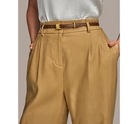 Donna Karan New York Women's Linen-Blend Wide-Leg Pants, Regular & Petite