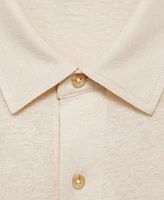 Mango Men's Regular-Fit Linen-Blend Shirt