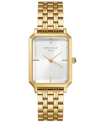 Rosefield Octagon Women's Gold Tone Stainless Steel Bracelet Watch 29mm