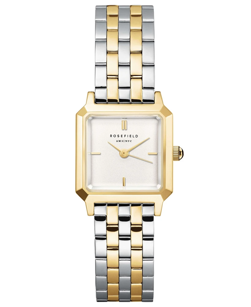 Rosefield Boxelle Women's Two Tone Stainless Steel Bracelet Watch 19.5mm