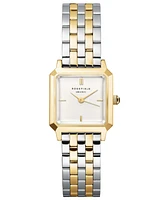 Rosefield Boxelle Women's Two Tone Stainless Steel Bracelet Watch 19.5mm