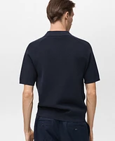 Mango Men's Ribbed Structure Shirt