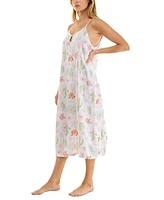 Roudelain Women's Printed Spaghetti-Strap Sleep Dress
