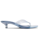 Steve Madden Women's Tracie-j Kitten-Heel Jelly Thong Sandals