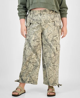 Madden Girl Trendy Plus Camouflage Utility Joggers