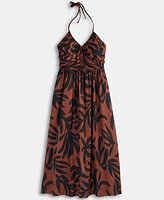 On 34th Women's Braided-Trim Halter Maxi Dress, Exclusively at Macy's