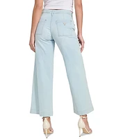 Guess Women's Zoya Mid-Rise Wide-Leg Ankle Jeans