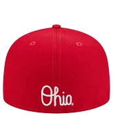 New Era Men's Scarlet Ohio State Buckeyes Vault 59FIFTY Fitted Hat