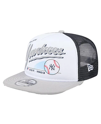 New Era Big Boys and Girls White New York Yankees Retro 9FIFTY Snapback Hat