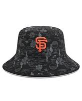 New Era Men's Black San Francisco Giants 2025 Spring Training All Over Print Bucket Hat
