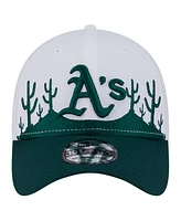 New Era Men's Dark Green Athletics 2025 Spring Training Landscape 39THIRTY Flex Hat
