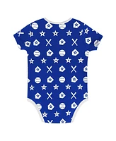 Outerstuff Baby Boys and Girls 2-Piece Blue Los Angeles Dodgers On Deck Diaper Cover Set