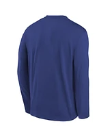 Nike Big Boys and Girls Royal Los Angeles Dodgers Authentic Collection Legend Performance Long Sleeve T-Shirt