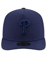 New Era Men's Navy Philadelphia Phillies Color Pack A-Frame 59FIFTY Fitted Hat