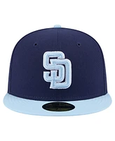 New Era Men's Navy/Light Blue San Diego Padres Color Pack 2-Tone 59FIFTY Fitted Hat