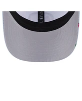 New Era Men's Light Blue/Gray Golden State Warriors Adventure Aloha Pattern 9SEVENTY Stretch Snap Hat