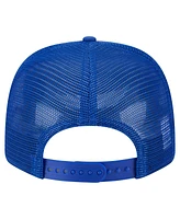 New Era Men's Royal Denver Broncos Main Trucker 9SEVENTY Stretch snap Hat