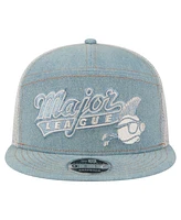 New Era Men's Denim Major League Denim 9FIFTY Snapback Hat