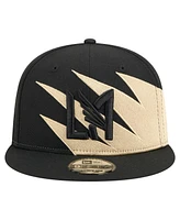 New Era Men's Black/Tan Lafc Jagged 9FIFTY Snapback Hat