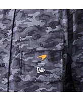 New Era Men's Graphite McLaren F1 Team Camo Button-Up Shirt