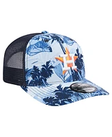 New Era Men's Navy Houston Astros Hula Trucker 9SEVENTY Adjustable Hat