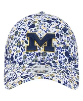 New Era Women's White Michigan Wolverines Blooming 9TWENTY Adjustable Hat