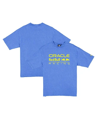 New Era Men's Blue Red Bull Racing Oversized Graphic T-Shirt