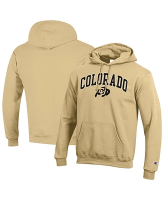 Champion Men's Vegas Gold Colorado Buffaloes Arched Logo Fleece Pullover Hoodie