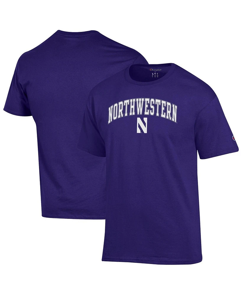 Champion Men's Purple Northwestern Wildcats Arch Over Logo T-Shirt