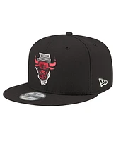 New Era Men's Black Chicago Bulls State Pride 9FIFTY Snapback Hat