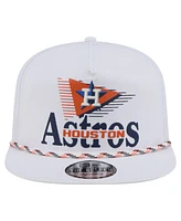 New Era Men's White Houston Astros Collide Golfer Snapback Hat