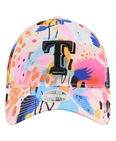 New Era Women's White Texas Rangers Watercolor 9TWENTY Adjustable Hat
