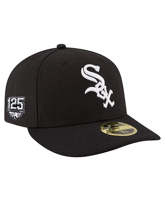 New Era Men's Black Chicago White Sox 125th Anniversary Low Profile 59FIFTY Fitted Hat