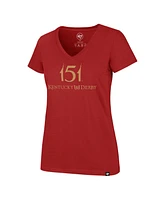 '47 Brand Women's Red 151st Kentucky Derby V-Neck T-Shirt