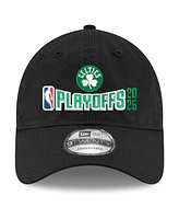 New Era Men's Black Boston Celtics 2025 Nba Playoffs 9TWENTY Adjustable Hat