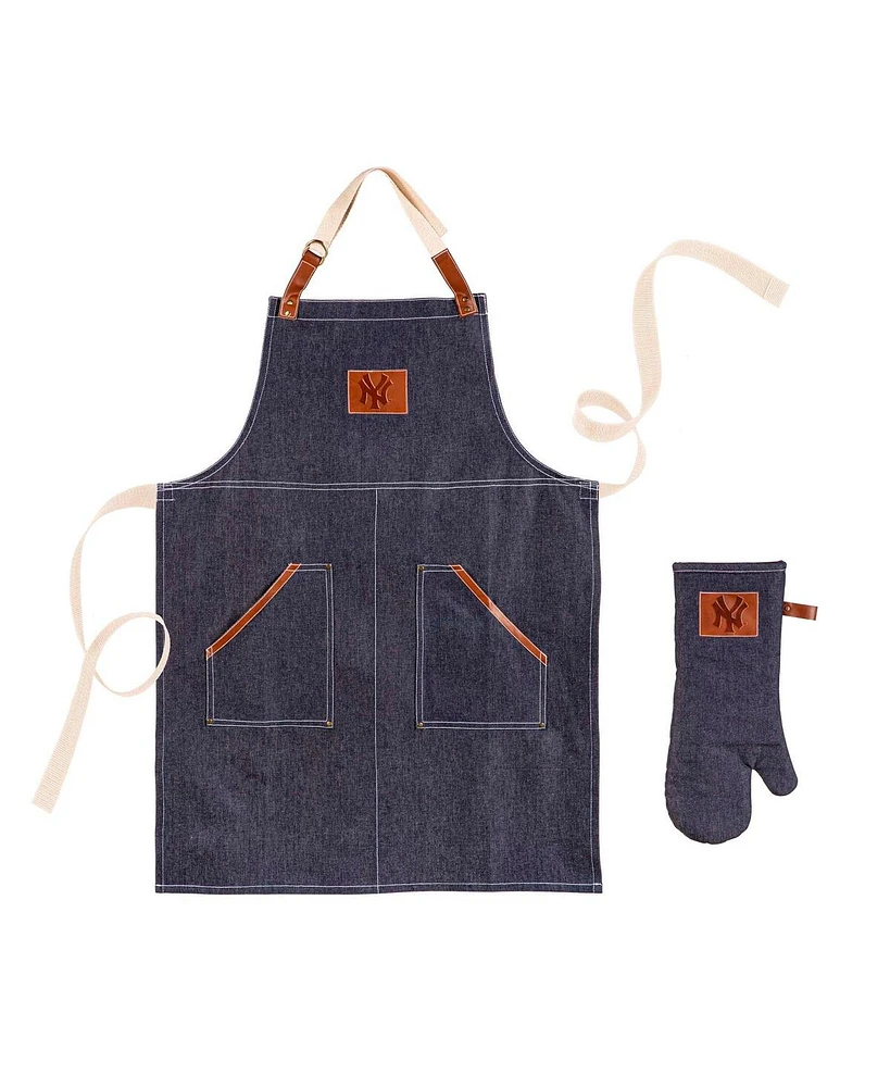 Evergreen Enterprises New York Yankees 3-Piece Grill Apron and Glove Set