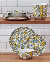 Pfaltzgraff Vibrant Garden 12-Pc. Dinnerware Set, Service for 4