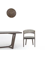 Set of 2 Wenge Dining Chairs for Kitchen Table or Dining Room Seating