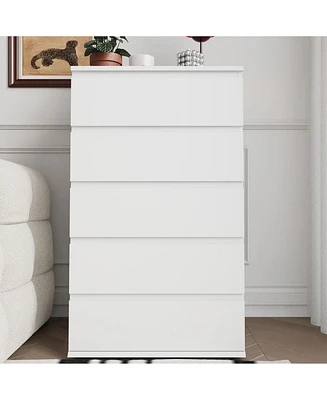 5 Drawer Dresser Modern Chest for Bedroom and Living Room