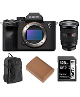 Sony Alpha a7 Iv Mirrorless Camera with Fe 24-70mm f/2.8 Gm Ii Lens, Bundle with 128GB Memory Card, Alpine 200 Backpack and Np-FZ100 Battery