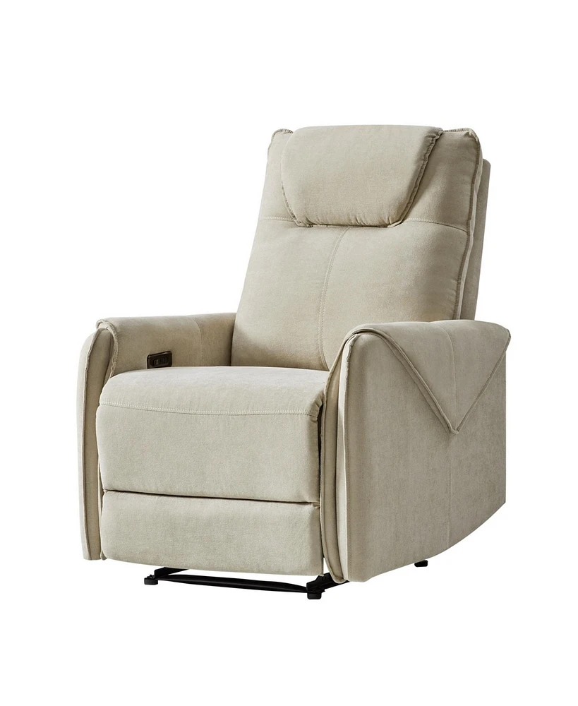 Miguel Modern Power Recliner with Dual-Layered Headrest and Layers Cushioning