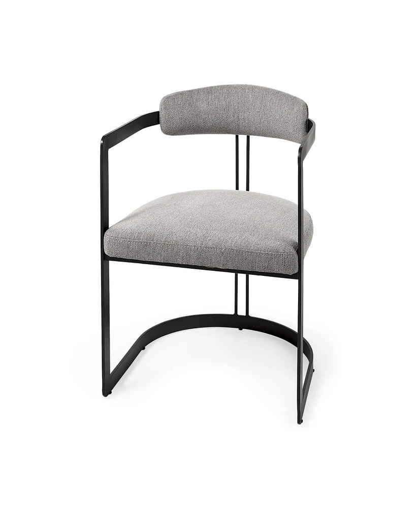 Fabric Upholstered Arm Chair for Dining Table or Living Room Seating