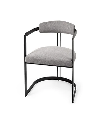 Fabric Upholstered Arm Chair for Dining Table or Living Room Seating