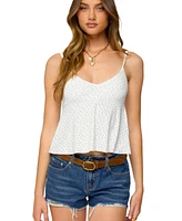 Edikted Women's Kelli Floral Babydoll Tank Top