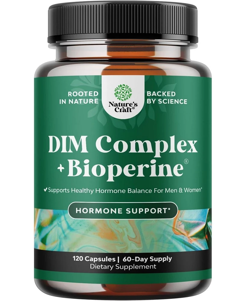 Dim Complex + Bioperene | Men and Women's Hormone Balance Supplement | 120ct