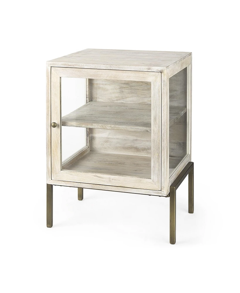 Solid Wood Square End Table for Living Room or Bedroom